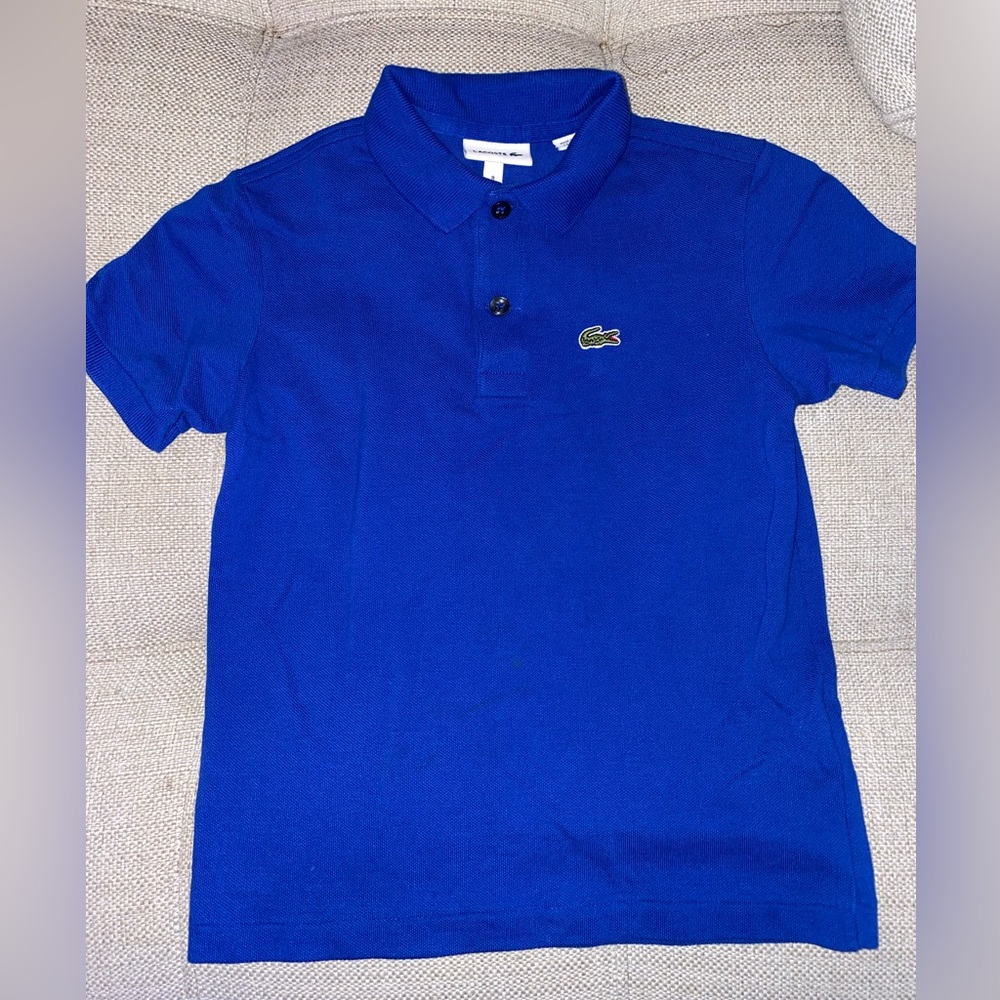 Lacoste Royal Blue Polo with Logo